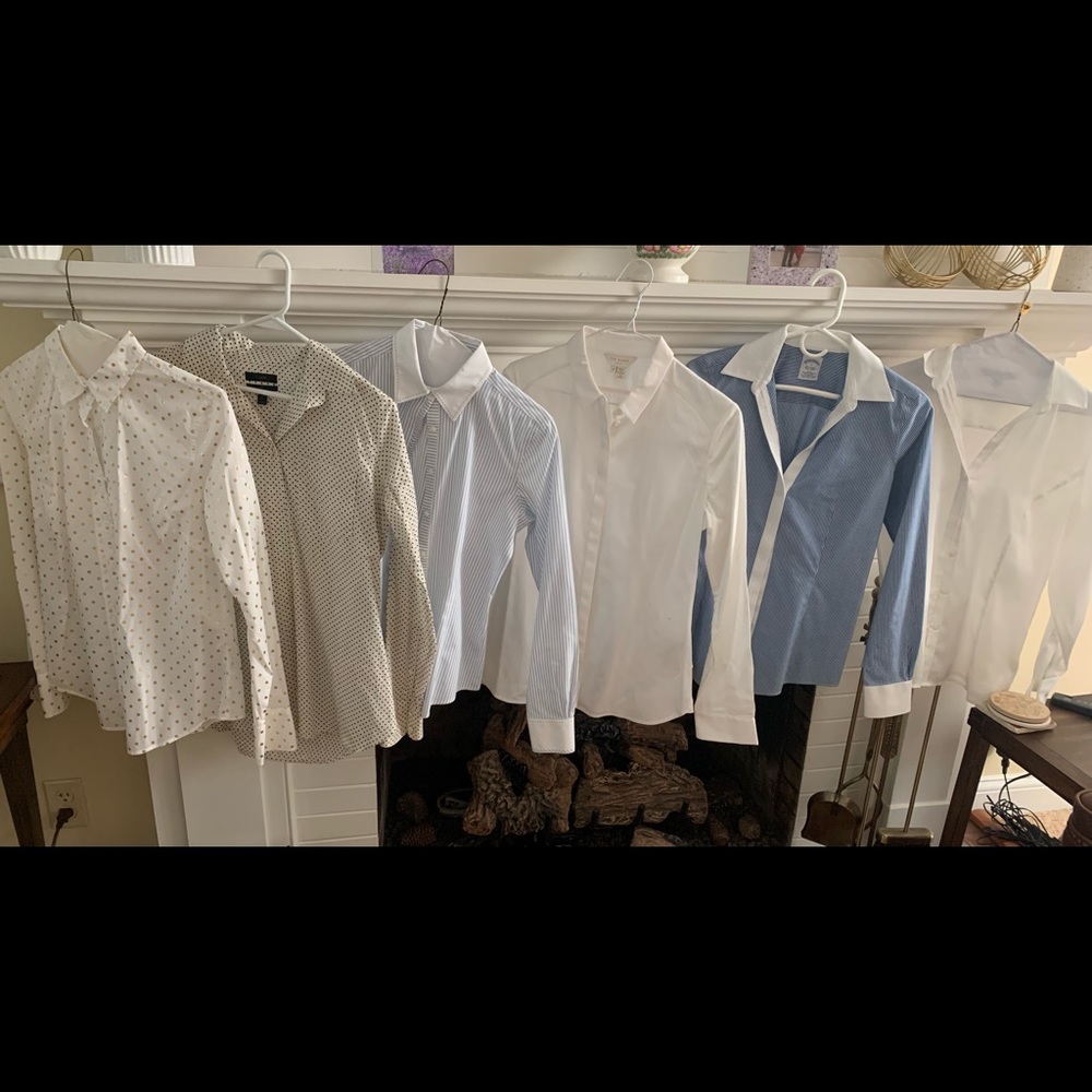 J Crew, Ted Baker, Brooks Brothers blouses